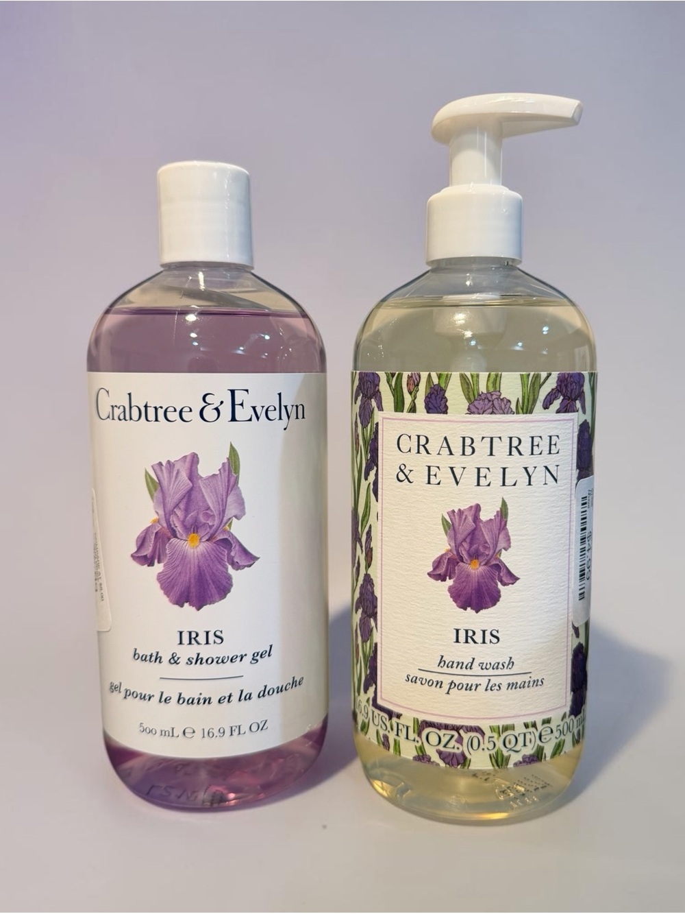 Crabtree & Evelyn Iris Bath & Shower Gel and Hand Wash Set